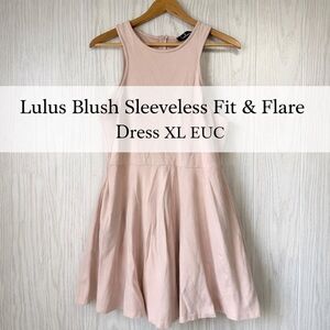 Lulus Blush Sleeveless Fit & Flare Dress XL